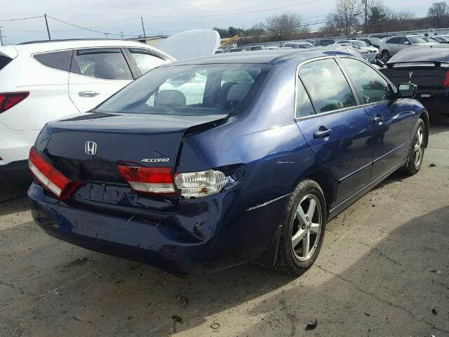 1HGCM56634A101559 - 2004 HONDA ACCORD EX BLUE photo 4