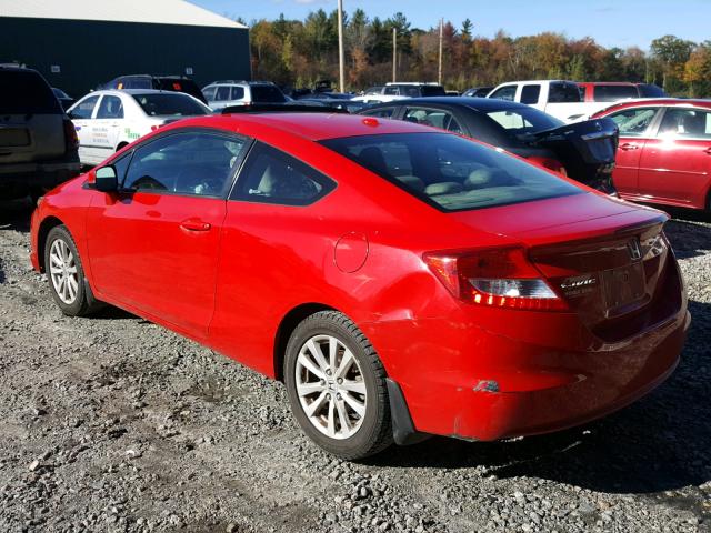 2HGFG3B13CH522443 - 2012 HONDA CIVIC EXL RED photo 3