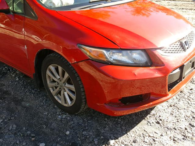 2HGFG3B13CH522443 - 2012 HONDA CIVIC EXL 红色 照片 9