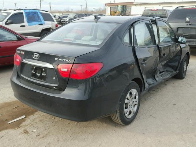 KMHDU4AD3AU866974 - 2010 HYUNDAI ELANTRA BL BLACK photo 4