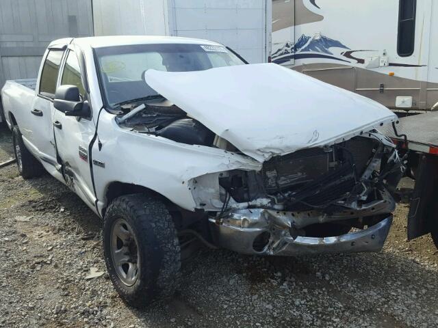 3D7KR28D57G743587 - 2007 DODGE RAM 2500 S WHITE photo 1