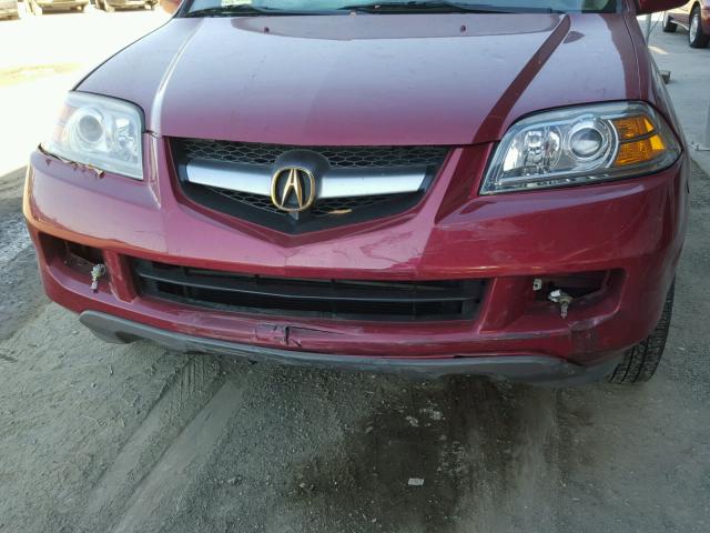 2HNYD18895H525904 - 2005 ACURA MDX TOURIN RED photo 9