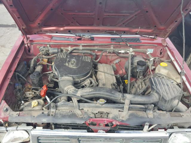 1N6SD16S7RC393306 - 1994 NISSAN TRUCK KING RED photo 7