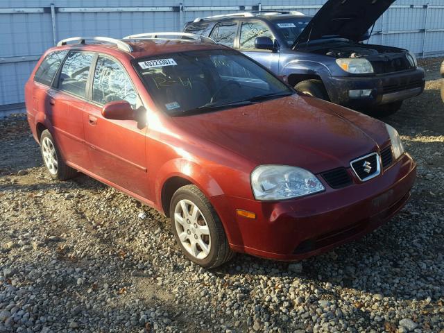 KL5JD86Z55K077977 - 2005 SUZUKI FORENZA S RED photo 9