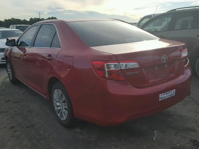 4T1BF1FK7CU546311 - 2012 TOYOTA CAMRY BASE RED photo 3