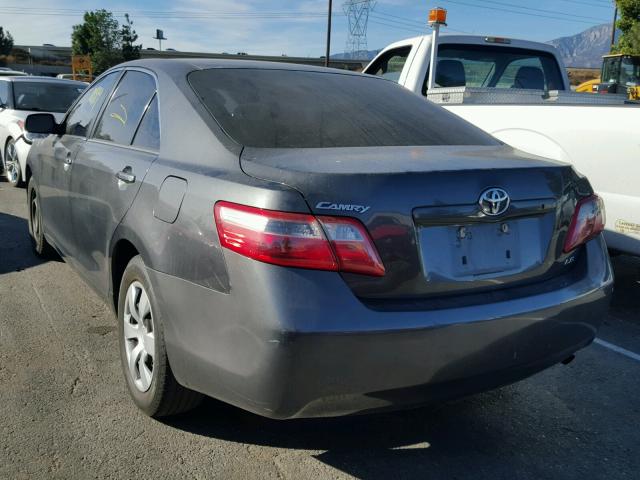 4T1BE46K27U712485 - 2007 TOYOTA CAMRY NEW CHARCOAL photo 3