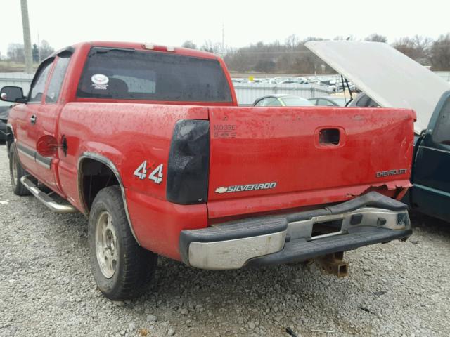 2GCEK19T141370127 - 2004 CHEVROLET SILVERADO RED photo 3