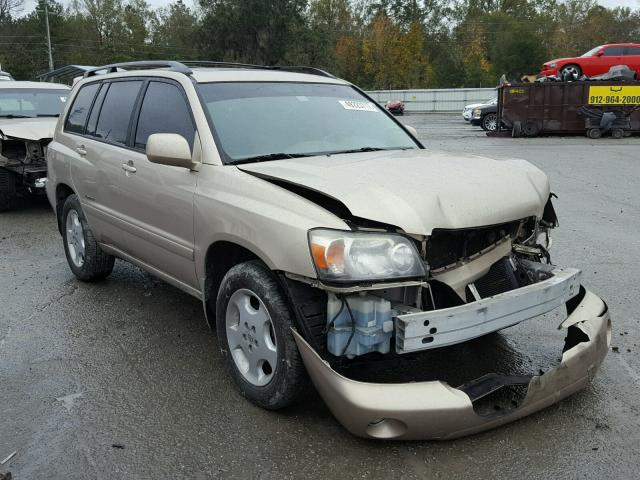 JTEDP21A260113162 - 2006 TOYOTA HIGHLANDER GOLD photo 1