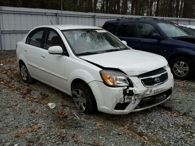 KNADH4A3XA6629612 - 2010 KIA RIO LX WHITE photo 1