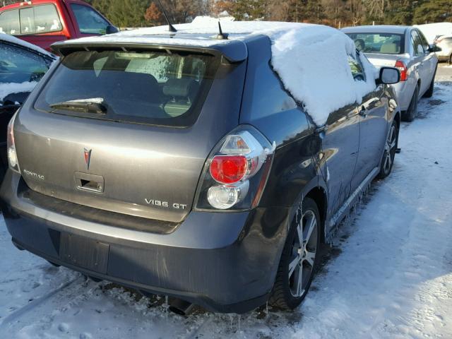 5Y2SR67099Z403376 - 2009 PONTIAC VIBE GT GRAY photo 4