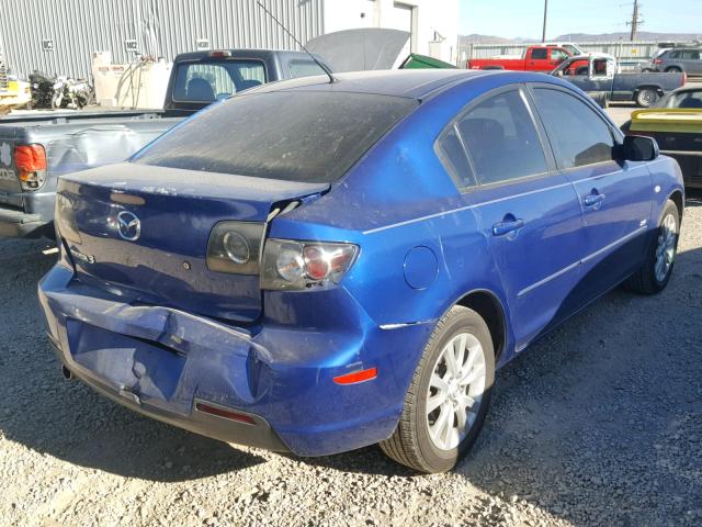 JM1BK324871611869 - 2007 MAZDA 3 S BLUE photo 4