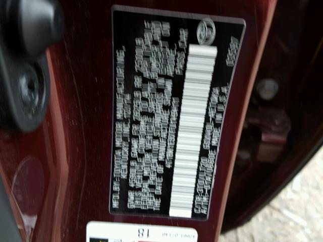 4T1BK1EB7FU149411 - 2015 TOYOTA AVALON XLE BURGUNDY photo 10