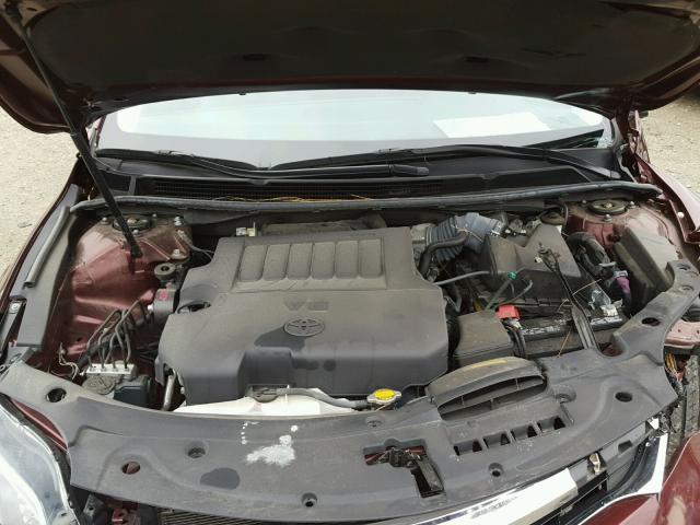 4T1BK1EB7FU149411 - 2015 TOYOTA AVALON XLE 勃艮第红 照片 7