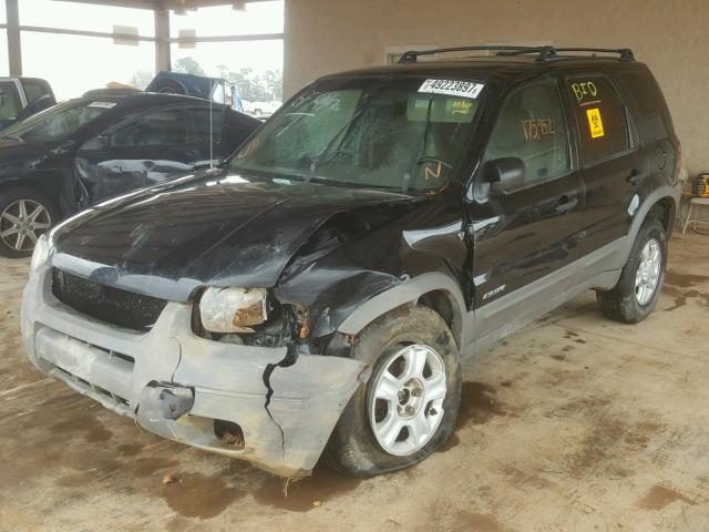 1FMYU03131KB24258 - 2001 FORD ESCAPE XLT BLACK photo 2