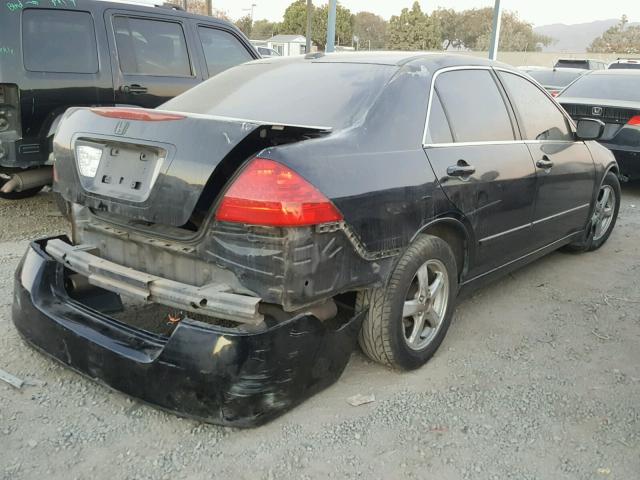 1HGCM66557A032472 - 2007 HONDA ACCORD EX BLACK photo 4