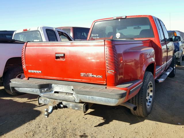 2GTEK19R7T1544785 - 1996 GMC SIERRA K15 RED photo 4