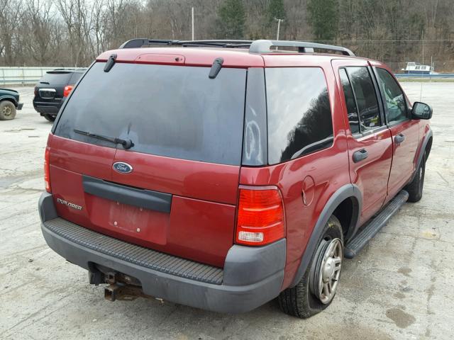 1FMZU72K33UB32293 - 2003 FORD EXPLORER X RED photo 4