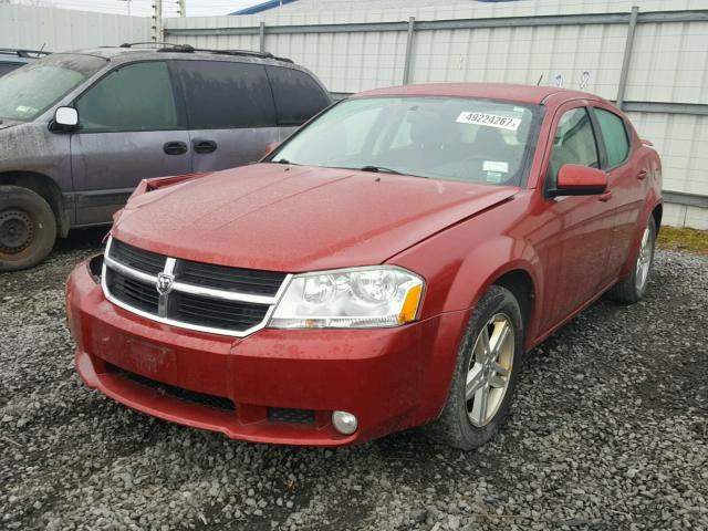 1B3CC5FB2AN231790 - 2010 DODGE AVENGER R/ BURGUNDY photo 2