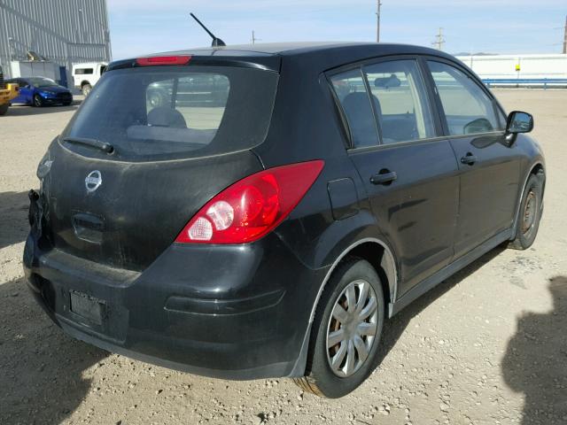 3N1BC13E87L382355 - 2007 NISSAN VERSA S BLACK photo 4