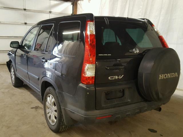 SHSRD788X5U346735 - 2005 HONDA CR-V EX BLACK photo 3