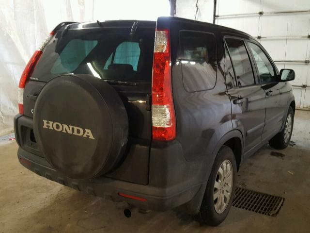 SHSRD788X5U346735 - 2005 HONDA CR-V EX BLACK photo 4