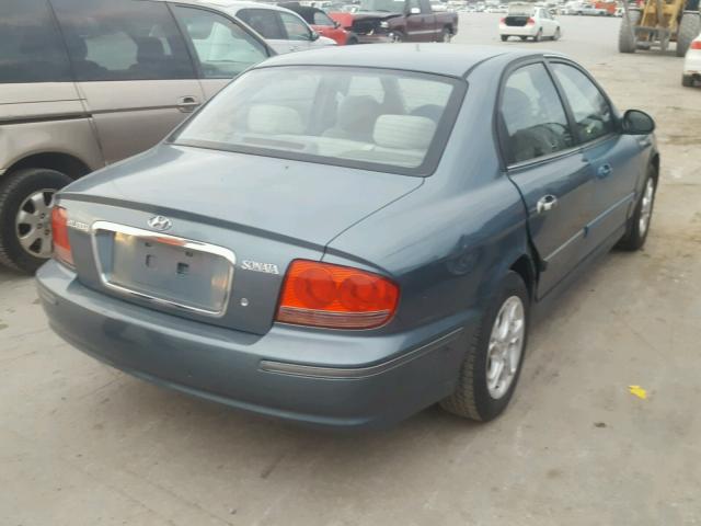 KMHWF25S85A162597 - 2005 HYUNDAI SONATA GL BLUE photo 4