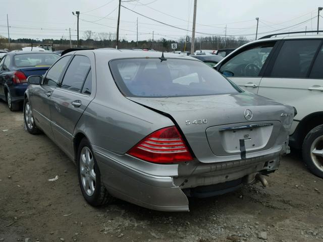 WDBNG83J56A478260 - 2006 MERCEDES-BENZ S 430 4MAT GRAY photo 3