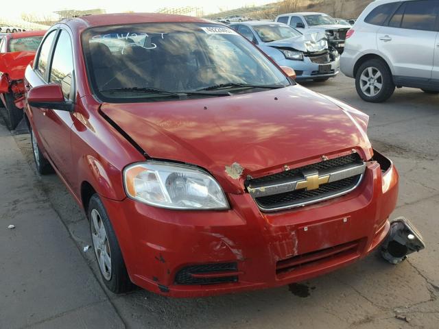 KL1TD5DE1AB129415 - 2010 CHEVROLET AVEO LS RED photo 1