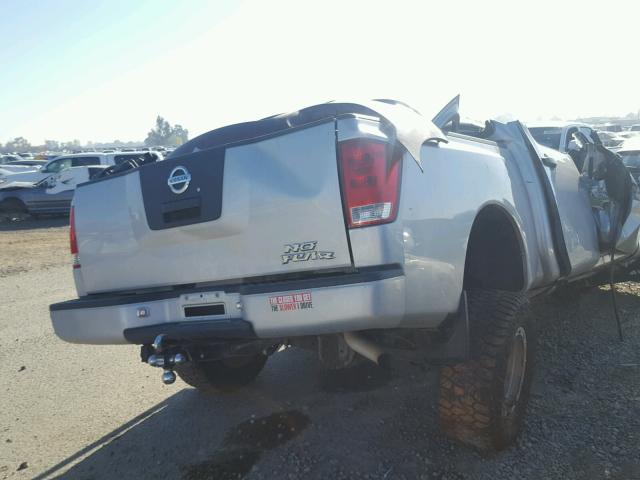 1N6AA07B86N521517 - 2006 NISSAN TITAN XE SILVER photo 4