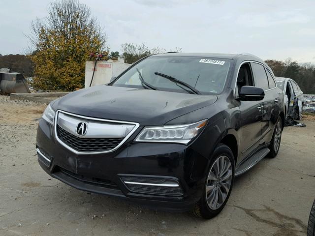 5FRYD4H4XFB017158 - 2015 ACURA MDX TECHNO BLACK photo 2