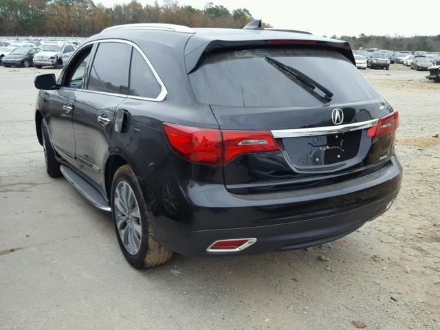 5FRYD4H4XFB017158 - 2015 ACURA MDX TECHNO BLACK photo 3