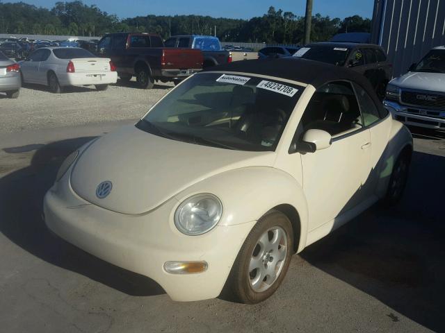 3VWCK21Y53M309517 - 2003 VOLKSWAGEN NEW BEETLE 奶油色 照片 2