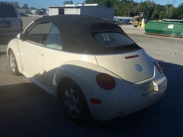 3VWCK21Y53M309517 - 2003 VOLKSWAGEN NEW BEETLE 奶油色 照片 3