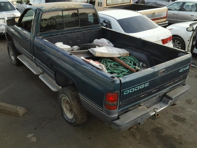 1B7KF26W7SS301080 - 1995 DODGE RAM 2500 GREEN photo 3
