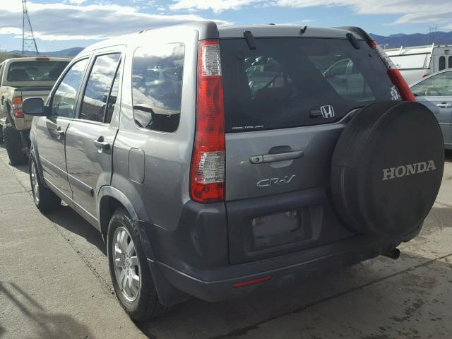 JHLRD77895C065258 - 2005 HONDA CR-V EX GRAY photo 3