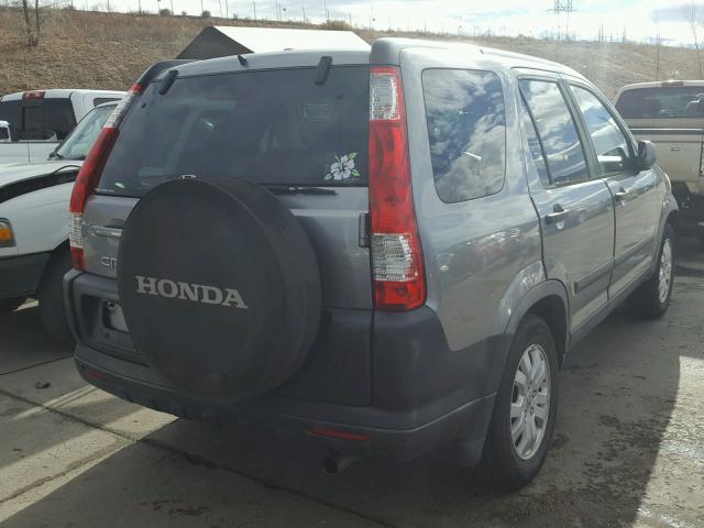 JHLRD77895C065258 - 2005 HONDA CR-V EX GRAY photo 4