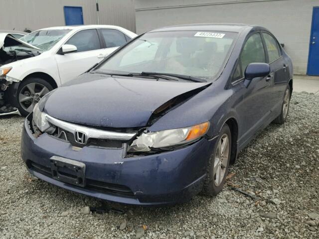 1HGFA16806L075316 - 2006 HONDA CIVIC EX BLUE photo 2