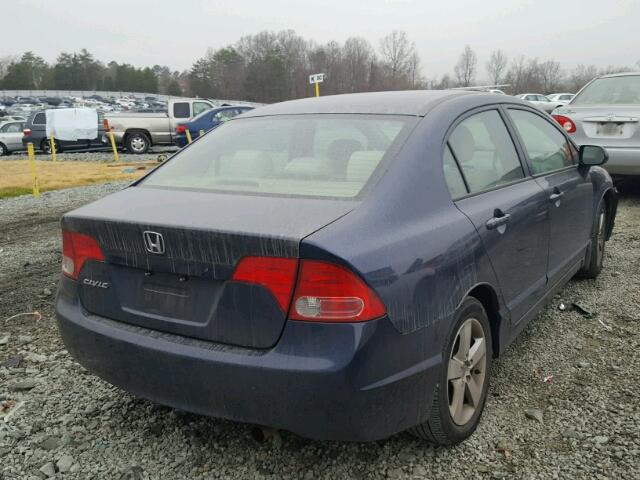 1HGFA16806L075316 - 2006 HONDA CIVIC EX BLUE photo 4