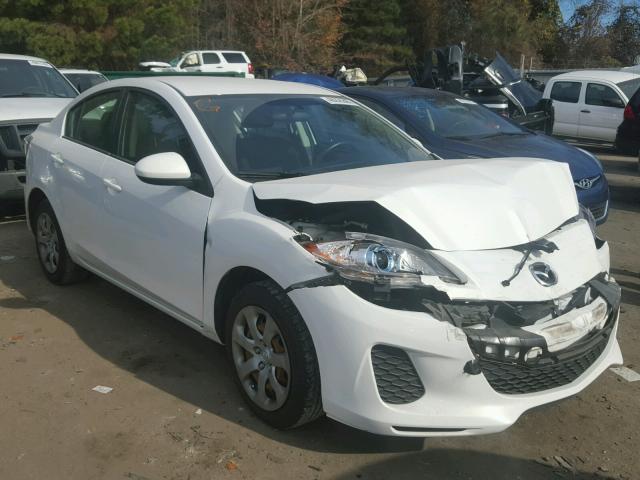 JM1BL1U74D1820501 - 2013 MAZDA 3 I WHITE photo 1