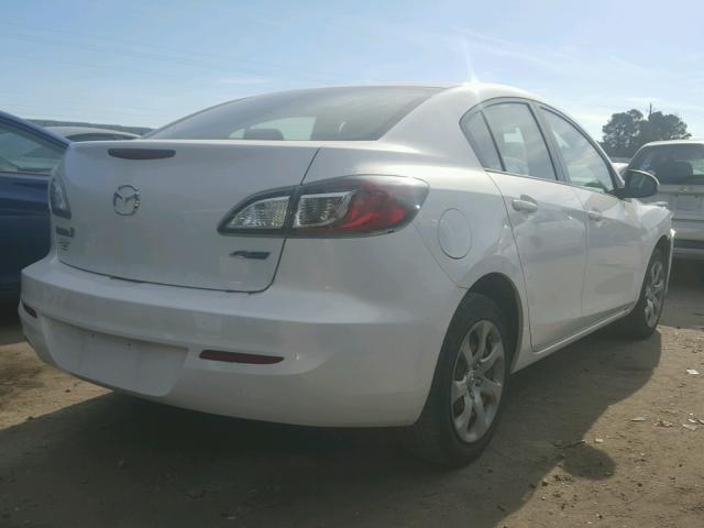 JM1BL1U74D1820501 - 2013 MAZDA 3 I WHITE photo 4