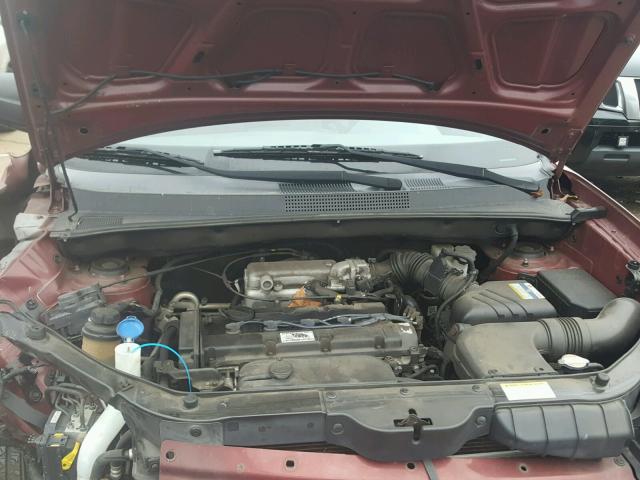 KM8JM12B76U447841 - 2006 HYUNDAI TUCSON GL MAROON photo 7