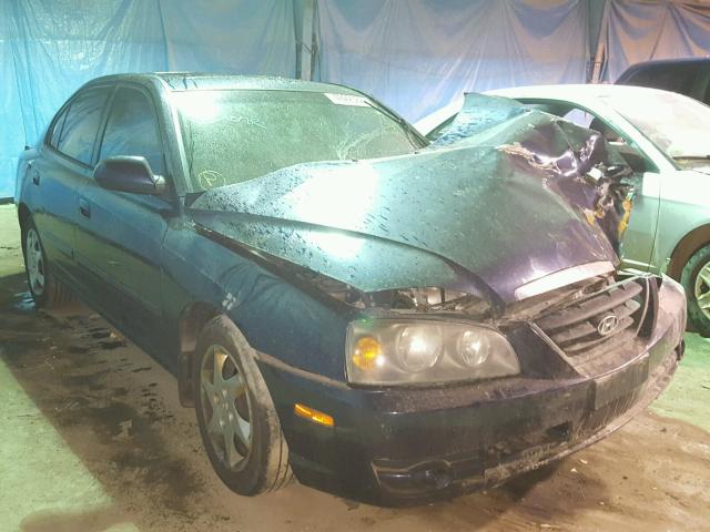 KMHDN46D46U318088 - 2006 HYUNDAI ELANTRA GL BLUE photo 1