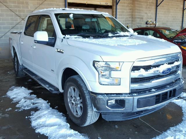 1FTEW1EP2FFC85287 - 2015 FORD F150 SUPER WHITE photo 1