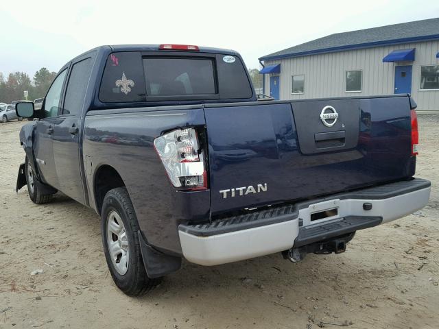 1N6BA07A17N212484 - 2007 NISSAN TITAN XE BLUE photo 3