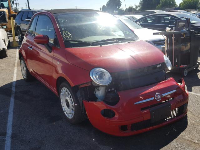3C3CFFDR6CT237871 - 2012 FIAT 500 POP RED photo 1