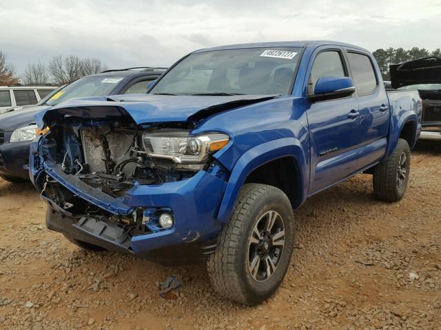 5TFCZ5AN5HX095331 - 2017 TOYOTA TACOMA DOU BLUE photo 2