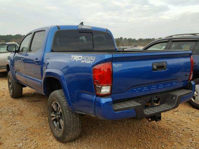 5TFCZ5AN5HX095331 - 2017 TOYOTA TACOMA DOU BLUE photo 3