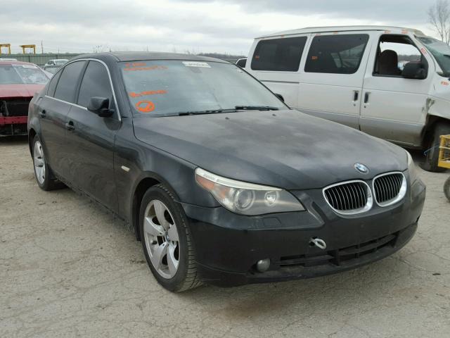 WBANE53537CY05363 - 2007 BMW 525 I BLACK photo 1