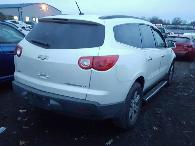 1GNKVJED5BJ340244 - 2011 CHEVROLET TRAVERSE L WHITE photo 4