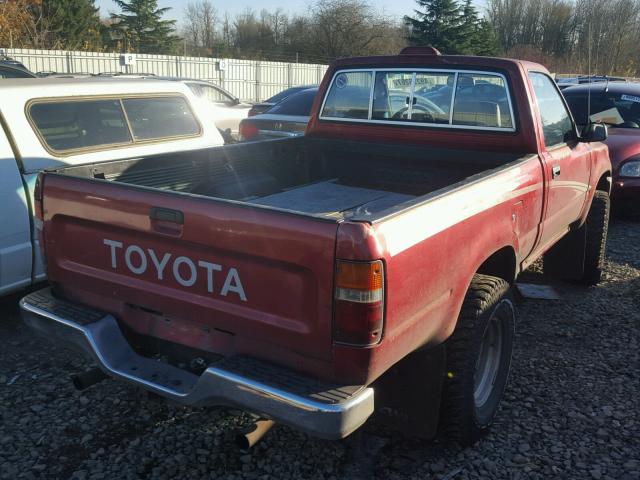 JT4RN01P8R7066126 - 1994 TOYOTA PICKUP 1/2 RED photo 4